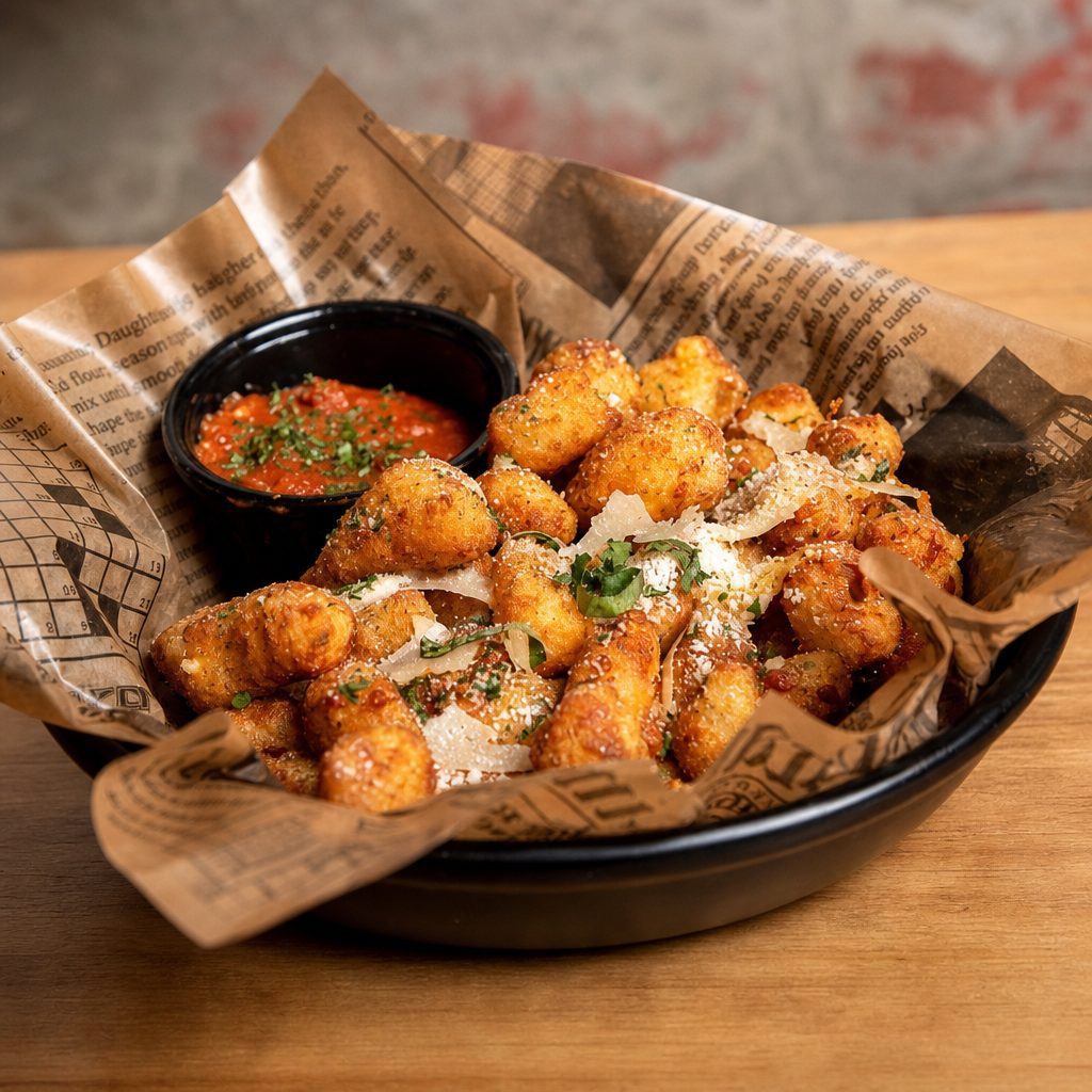 Garlic Breaded Cheese Curds.