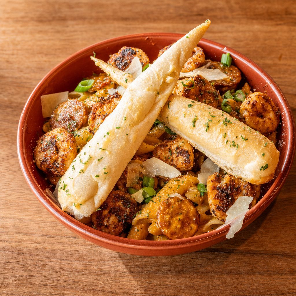 Cajun Shrimp Pasta.