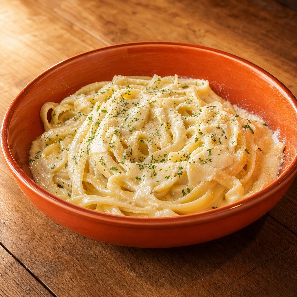 Fettuccine Alfredo.