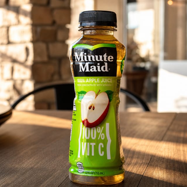 Bottled Apple Juice.